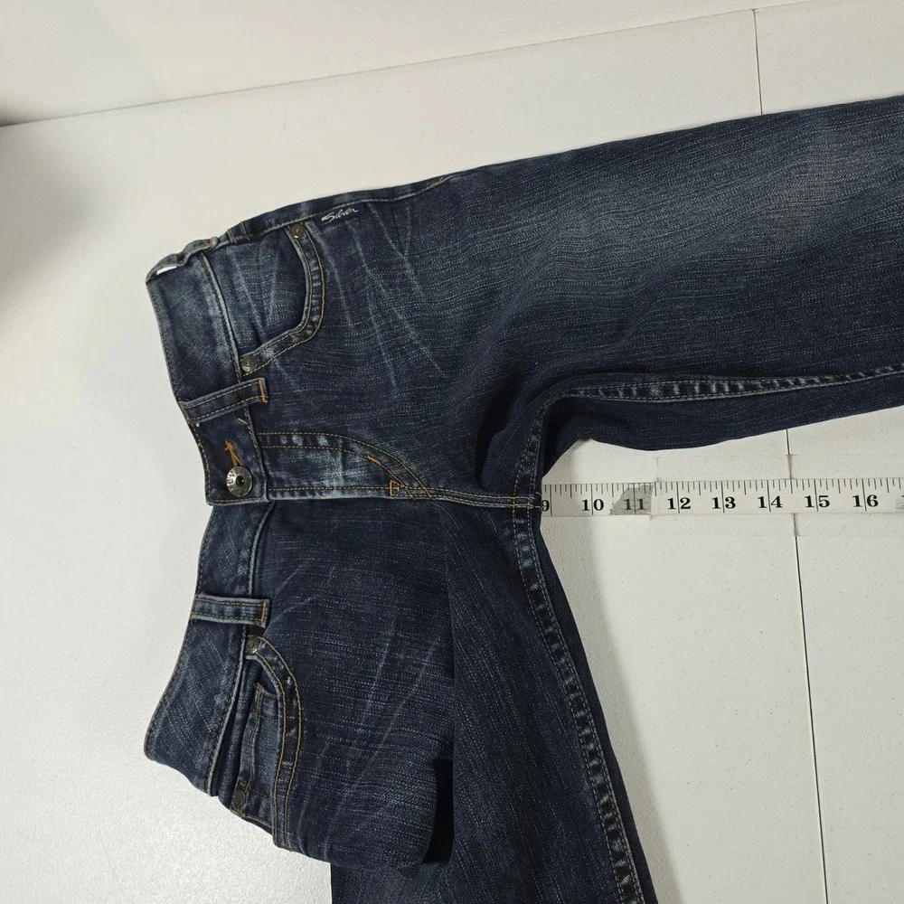 Silver‎ Jeans Co Suki Bootcut Dark Wash Denim Jeans Women's Size 28